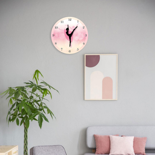 Reloj De Pared De Chica De 12 Pulgadas, Arte De Pared,