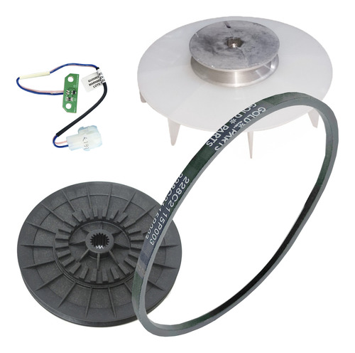 Kit Lavadora Mabe Poleas Transmisión Y Motor, Sensor Y Banda