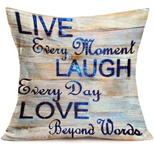 Fundas De Almohada Live Laugh Love Throw Fundas De Almohada,