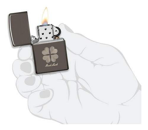 Imagen 5 de 10 de Encendedor Zippo Modelo 49120 Good Luck Original Garantia