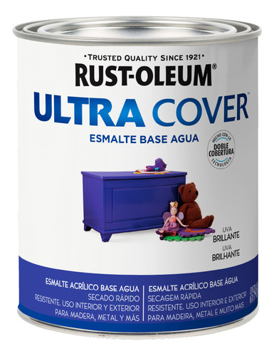 Pintura Al Agua Acabado Brillante Ultra Cover 946ml