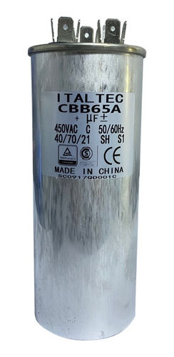 Capacitor Dual 30 + 1,5 Mf 450vac 50/60hz Aire Acondicionado