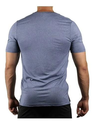 Playera Wilson Deportiva De Cuello Redondo Azul Jaspe