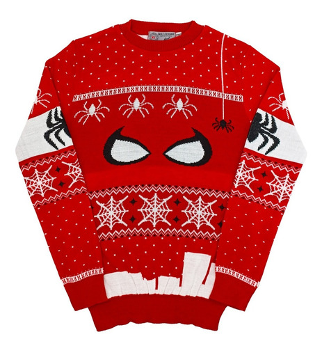 Sueter Navideño Tejido Sweater Unisex Spiderman
