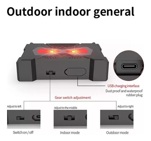 Repelente Ultrasonico Morcego Solar Para Jardim E Ar Livre G