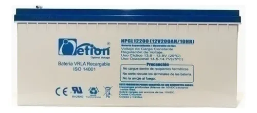 Bateria Vrla Netion De Gel 12v 200ah