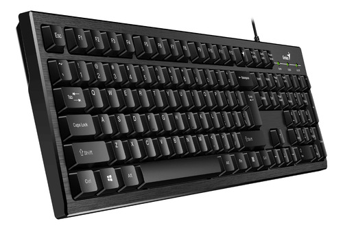 Teclado Genius Smart Kb-101 Qwerty Color Negro Español Arg