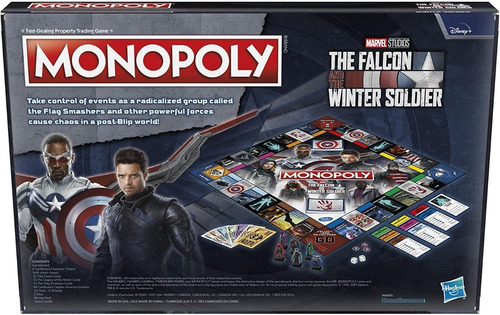 Juego Monopoly Marvel The Falcon And The Winter Soldier
