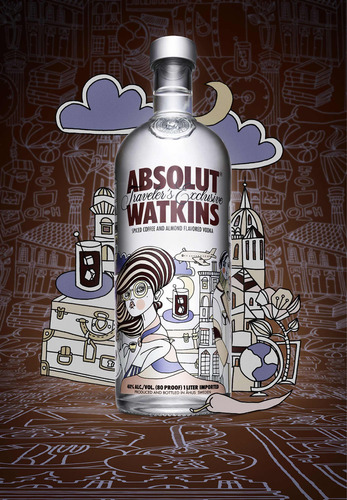 Vodka Absolut Edición Limitada Watkins Unica