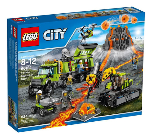 Lego City Volcano Exploration Base 60124 Juguete De Construc