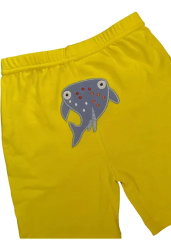 Short Algodón Bebé Amarillo
