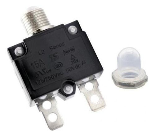 10 Disyuntor 15amp Botón Pulsador Reiniciable Montaje En