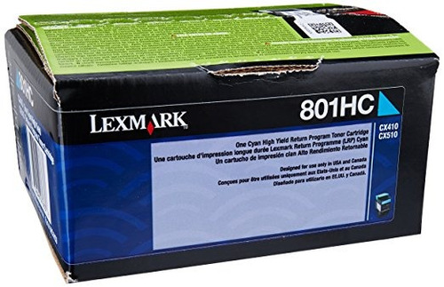 Lexmark 80c1hc0 Cian Alto Rendimiento Del Programa De Retorn