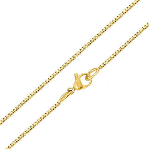 Sisgem Cadena De Eslabones De Oro Amarillo De 10 Quilates De