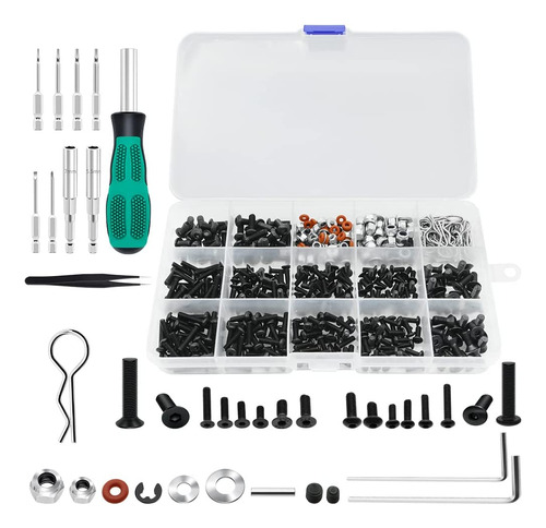 531pcs Rc Kit De Tornillos Kit De Herramientas De Repar...