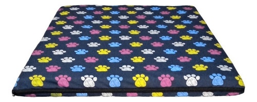 Caminha Cachorro Grande Cama Colchão Pet 70 X 90 + 2 Capas Cor Azul-marinho