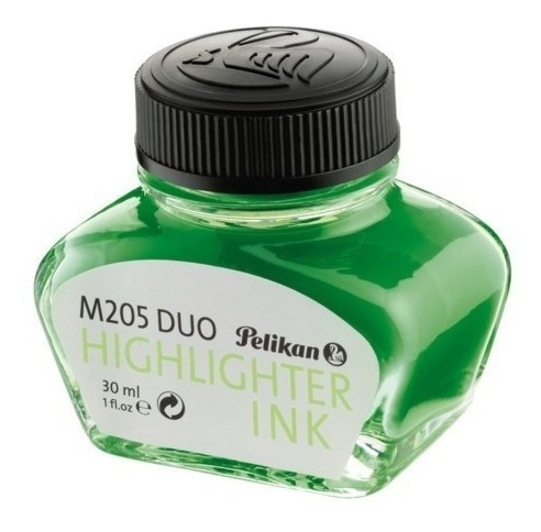 Tinta Nankin Caneta Tinteiro Luminosa Pelikan Highligh Verde