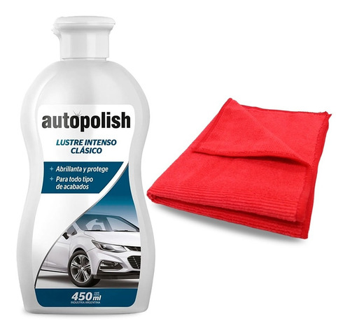 Autopolish Clásico Lustre Intenso X 450ml + Microfibra 220gr