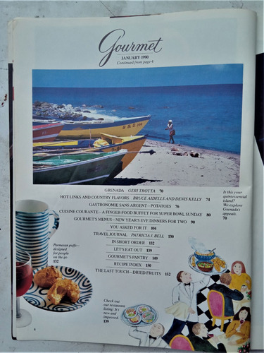 Revista Gourmet Magazine Of Good Living - Año 1990 - Ingles (Usado)