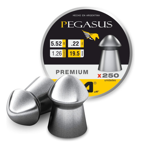 250 Balines Pegasus 5.5 19,50 Gn Excelente Nitro Pistón !!