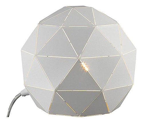 Lámpara De Mesa Triangolo Acabado Blanco 60w E27 Tecnolite