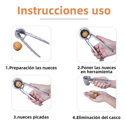 Herramienta Cascanueces, Pinza Para Nueces, Fabricado En