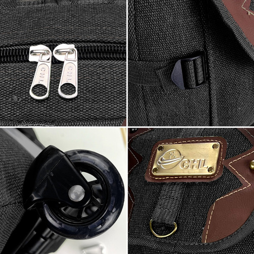 Mochila Rodinha Escolar Dilinx Masculina Lona Resistente