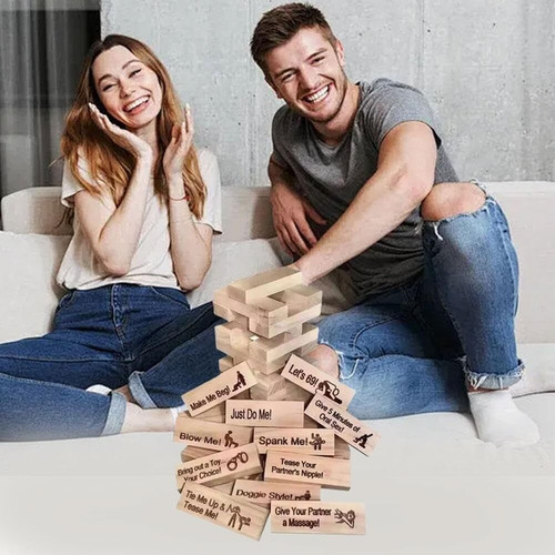 . 48pz Jenga Sexual Jenga Para Adultos Español Jenga Erotico