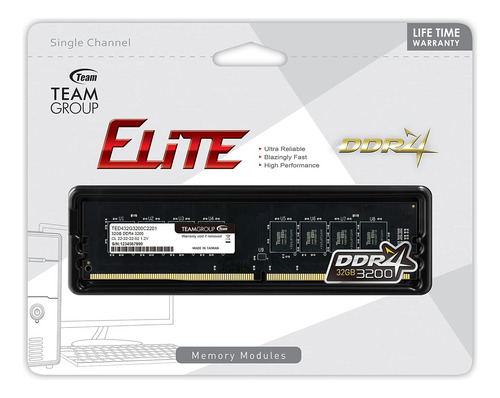 Memoria Ram Teamgroup 32 Gb, Ddr4, 3200mhz Pc4-25600