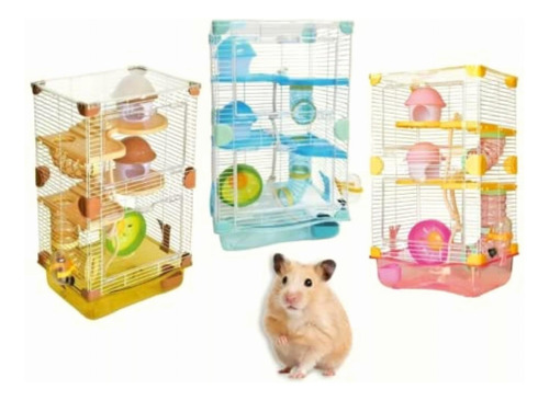 Seven Pet 10187 Hamster Cage, Color Café, 27 X 20.5 X 47 Cm