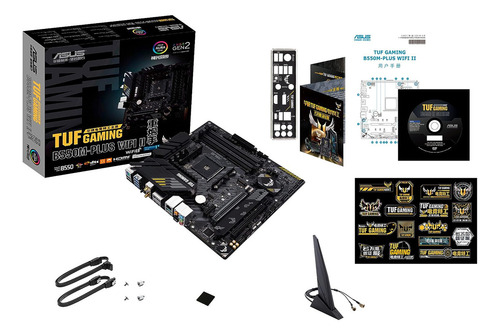 Placa Asus Tuf Gaming B550-plus Wi-fi Ii Amd Ryzen Ddr4 Am4 Negro