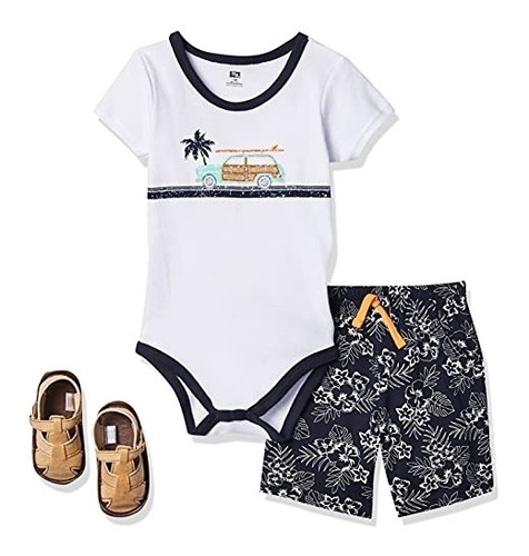 Ropa Para Bebe Conjunto De 3 Piezas Negro Talla 9-12 Meses