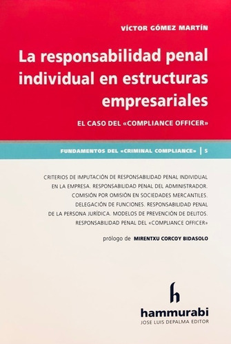 Responsabilidad Penal Individual En Estructuras Empresarial