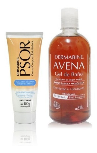 Psoriasis - Psor Dermabine® Crema 100g + 1 Gel Avena X 250cc