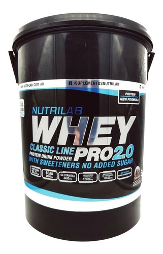 Whey Pro 2.0 3 Kg Nutrilab Proteína Concentrada Premium