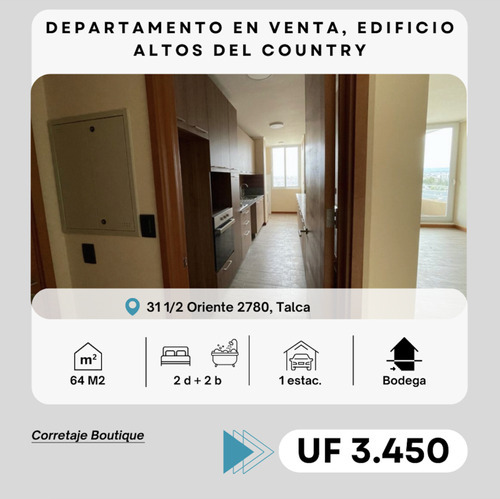 Departamento En Venta En Altos Del Country, Talca