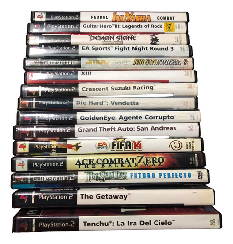 Lote 15 Videojuegos Variados Playstation 2 Excelente Estado (Usado)