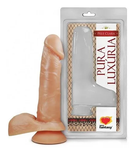 Prótesis de pene con pene falso, ventosa y bolsa, 16 cm