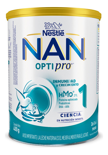 Formula Nan 1 Optipro Nestle 0 A 6 Meses 400gr