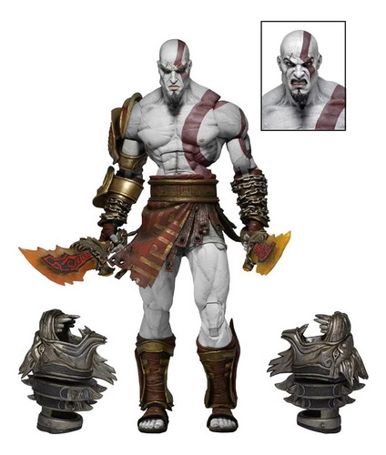 Figura De Acción De Kratos De Neca, De God Of War 3, De Ghos