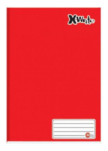 Caderno Brochurão Capa Dura 96 Folhas Cor: Vermelho