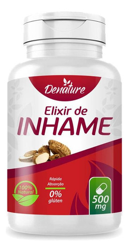 Elixir De Inhame 500mg 60 Cápsulas Denature