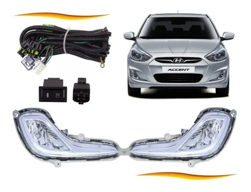 Kit Neblineros Para Hyundai Accent Rb 1.6  G4fc 2011 2018