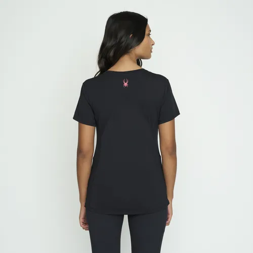 Polera Entrenamiento Mujer Spyder Negro Sywtt02s24bk