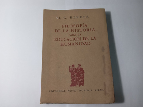 Libro Filosofía De La Historia Para La Educación Humanidad