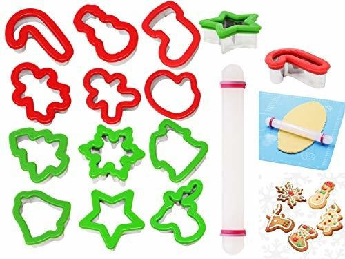 Cortadores De Galleta Joyin Diseño Navideño Con Rodillo