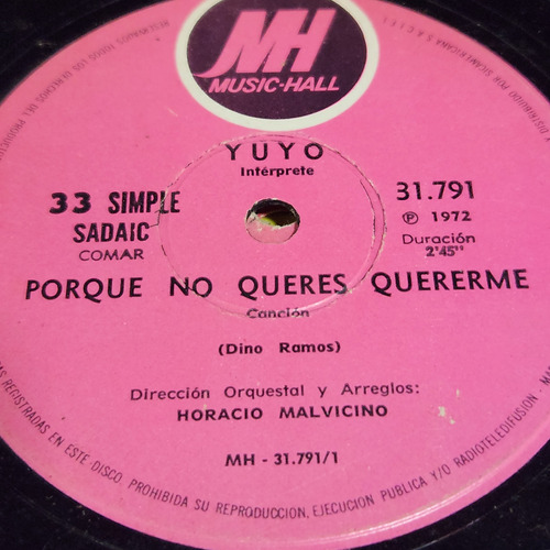 Simple Yuyo Horacio Malvicino Orq Mh C28