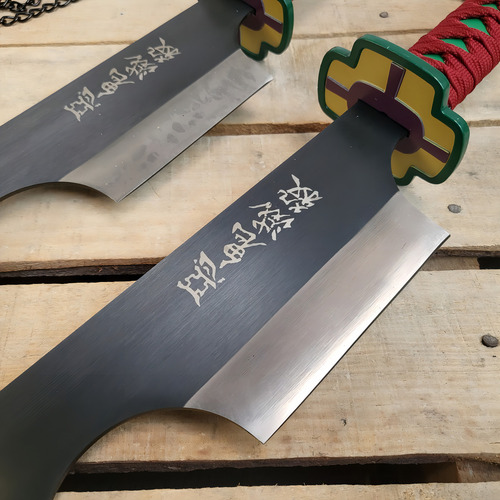 Espadas Tengen Uzui Demon Slayer Kimetsu No Yaiba Aço Inox
