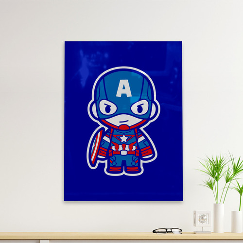 Cuadro Deco Capitan America Bebe (d1309 Boleto.store)