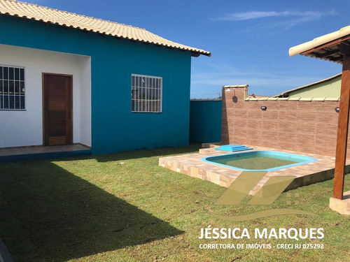 Imagem 9 de 10 de Casa De 2 Quartos, Área Gourmet E Piscina Em Unamar - Jmc15